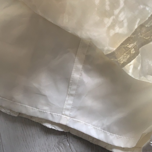 NWT Calvin Klein lace dress cream sleeveless size 2 midi classic career romantic - Picture 11 of 11